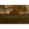"W pobliżu wsi. Październik" - George Inness