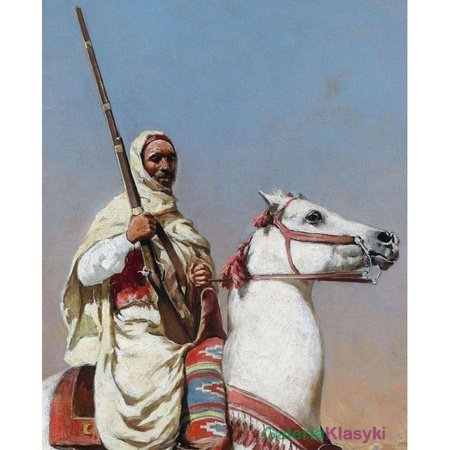 Reprodukcja obrazu "Arab na siwym koniu" - Tadeusz Ajdukiewicz