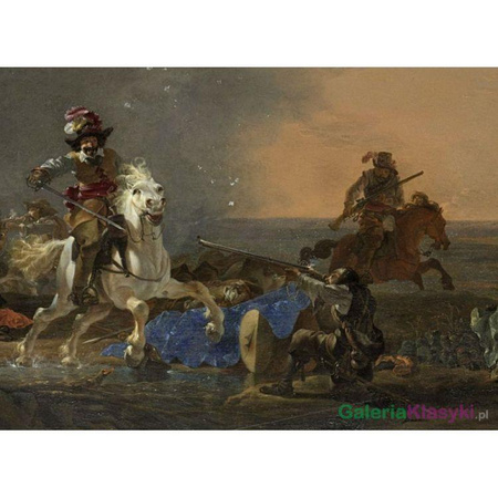 Bitwa o zachodzie słońca - Jan Asselijn