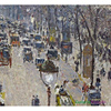 "Bulwar Montmartre w pochmurny poranek" - Camille Pissarro