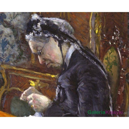 "Mademoiselle Boissiere robi na drutach" - Gustave Caillebotte