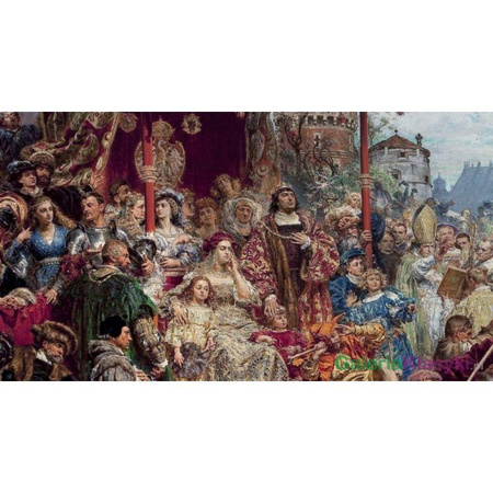 Reprodukcja obrazu: Zawieszenie dzwonu Zygmunta na wieży katedry w roku 1521 w Krakowie - Jan Matejko