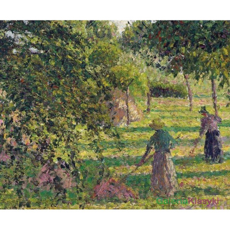 "Pommiers_et_faneuses, Eragny" - Camille Pissarro