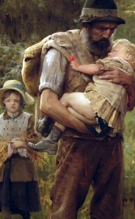 "Ciężkie brzemię" Arthura Hackera – Reprodukcja