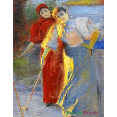 Reprodukcja obrazu: "Gra w krokieta" - Leon Wyczółkowski