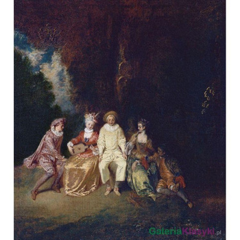 Zadowolony komik - Antoine Watteau