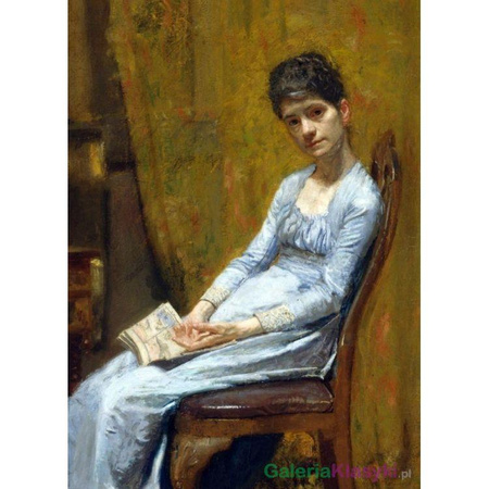 "Żona artysty z psem" - Thomas Eakins
