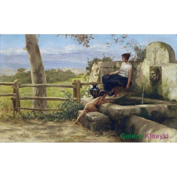 Reprodukcja obrazu: Przy fontannie - Henryk Siemiradzki