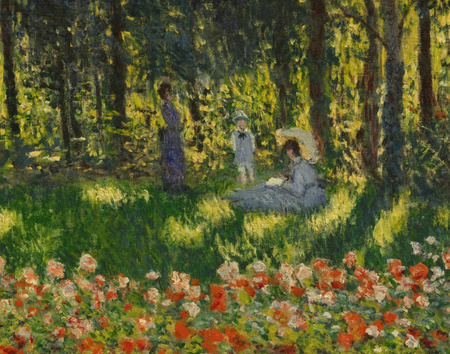 W ogrodzie, rodzina artysty - Claude Monet