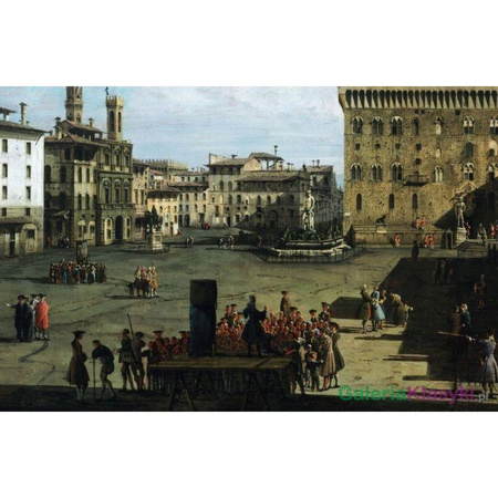 "Piazza della Signoria we Florencji" - Bernardo Bellotto