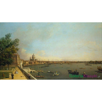 Tamiza od Somerset House Terrace w kierunku miasta - Canaletto