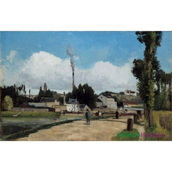 Brzegi Oise w Pontoise - Camille Pissarro