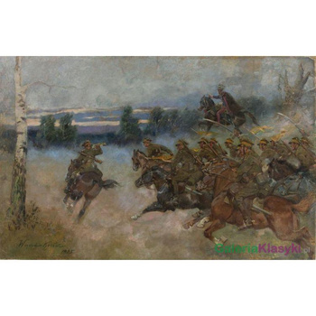 Szarża kawalerii - Wojciech Kossak