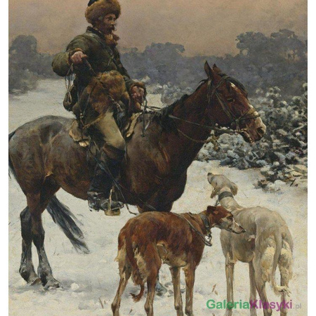 Wietrzny dzień - Alfred Kowalski-Wierusz