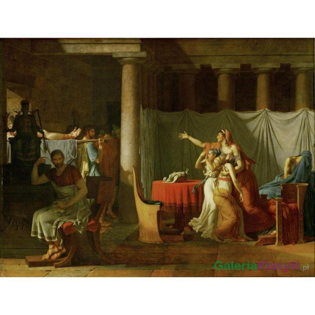 Liktorzy przynoszą Brutusowi ciała jego synów - Jacques-Louis David