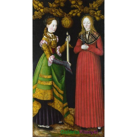 "Św. Genevieve i Apollonia" - Lukas Cranach Starszy