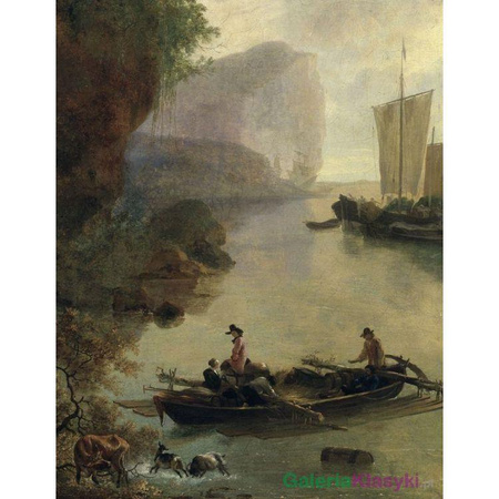 "Bay with a Rocky Coast" - Adam Pynacker