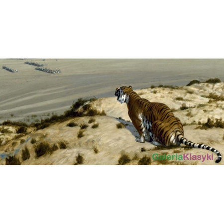 Tygrys na czatach - Jean-Leon Gerome