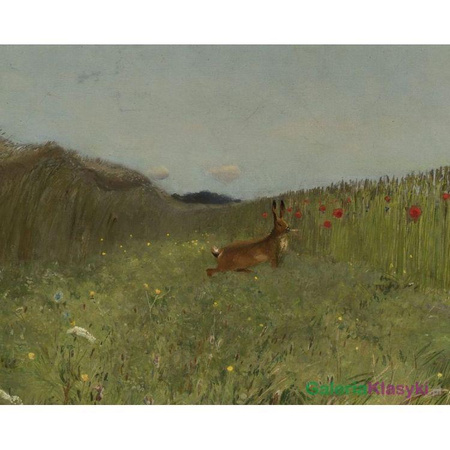 Zając wśród zboża - Józef Chełmoński