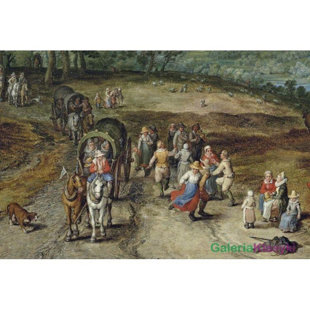 Krajobraz z tańczącymi chłopami - Jan Brueghel Starszy