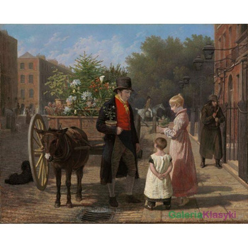 Reprodukcja obrazu "Sprzedawca kwiatów" - Jacques-Laurent Agasse