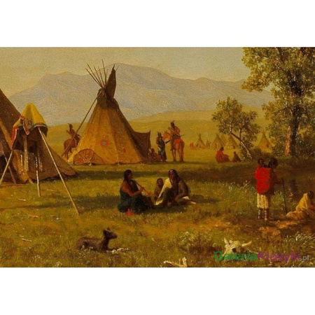 "Wioska plemienia Sioux" - Albert Bierstadt