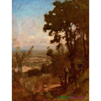 "Dolina w pobliżu Perugii" - George Inness