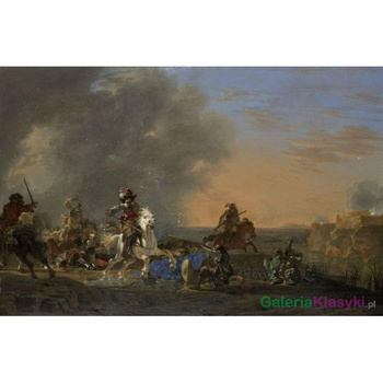 Bitwa o zachodzie słońca - Jan Asselijn