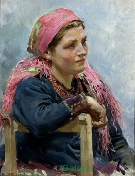 Studium dziewczyny - Aniela Franczakówna - Wojciech Kossak