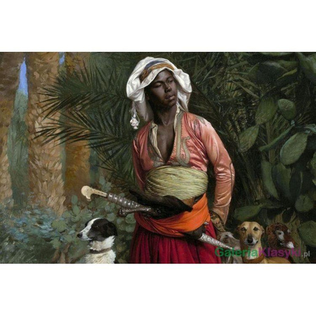 Reprodukcja obrazu: The Negro Master of the Hounds - Jean-Leon Gerome