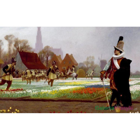 Reprodukcja obrazu: Szaleństwo w tulipanach - Jean-Leon Gerome