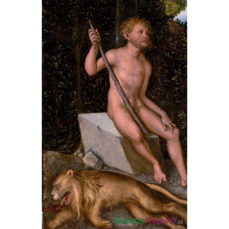 "Faun z rodziną przy zabitym lwie" - Lukas Cranach Starszy