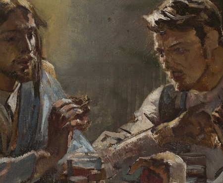 Chrystus w Emmaus - Jacek Malczewski