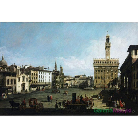 "Piazza della Signoria we Florencji" - Bernardo Bellotto