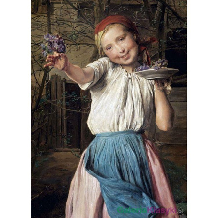 Reprodukcja obrazu: Fioletowa dziewczyna - Ferdinand Georg Waldmuller