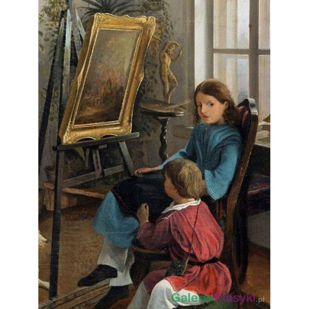 "Dzieci przed sztalugą" - Jan Chrucki