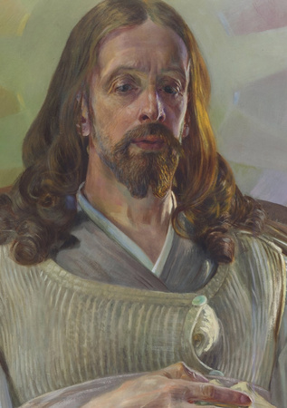 Chrystus w Emmaus - środkowa część tryptyku - Jacek Malczewski