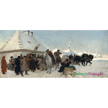 Sprawa u wójta - Przed wójtem - Józef Chełmoński