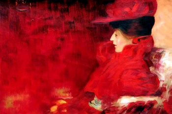 Kobieta w fotelu - Gustav Klimt