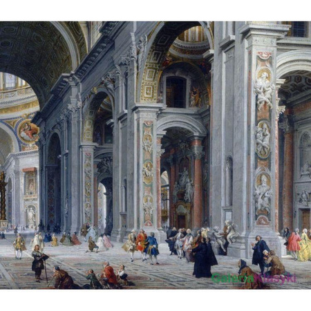 "Interior of Saint Peter's, Rome" - Giovanni Pannini