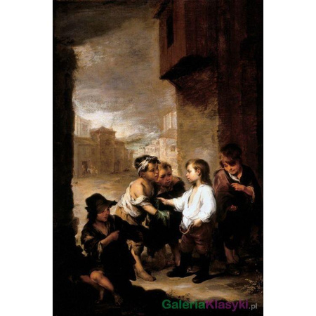"Święty Tomasz z Villanueva dzielący swe szaty" - Bartolome Esteban Murillo