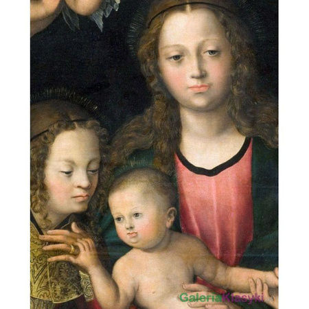 "Dziewica z Dzieciątkiem, Św Katarzyną i Barbarą" - Lucas Cranach Starszy