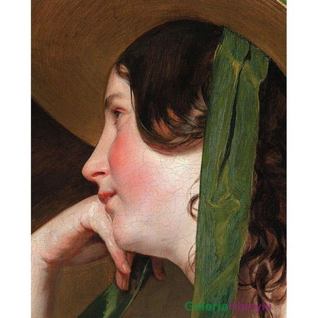 Dziewczyna z słomkowym kapeluszu - Friedrich von Amerling