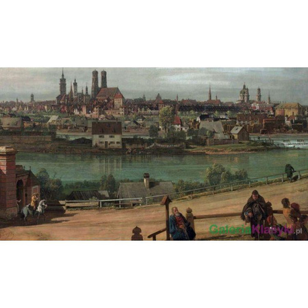 "Monachium, widok na most i rzekę Isar" - Bernardo Bellotto