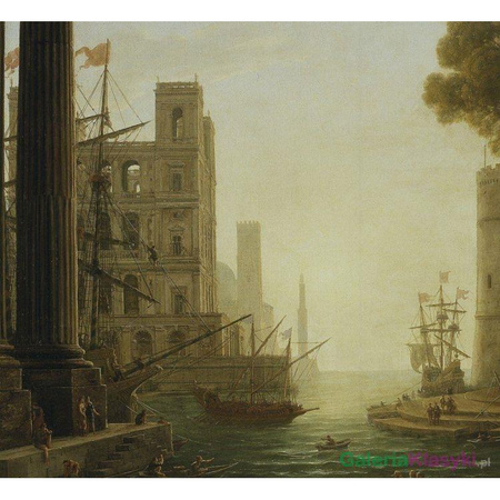 Krajobraz z załadunkiem Św. Pauli w Ostia - Claude Lorrain