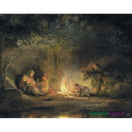 Odpoczynek podczas ucieczki do Egiptu - Rembrandt