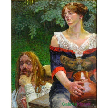 Chrystus i Samarytanka - Jacek Malczewski