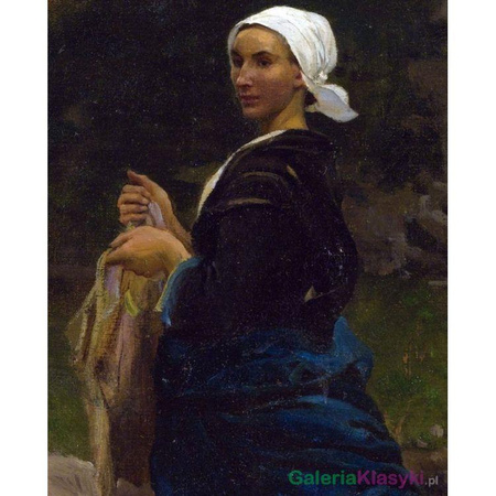 Praczka w Bretanii - Jules Breton