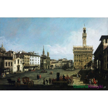 "Piazza della Signoria we Florencji" - Bernardo Bellotto
