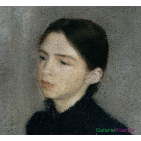 Portret siostry artysty - Vilhelm Hammershoi